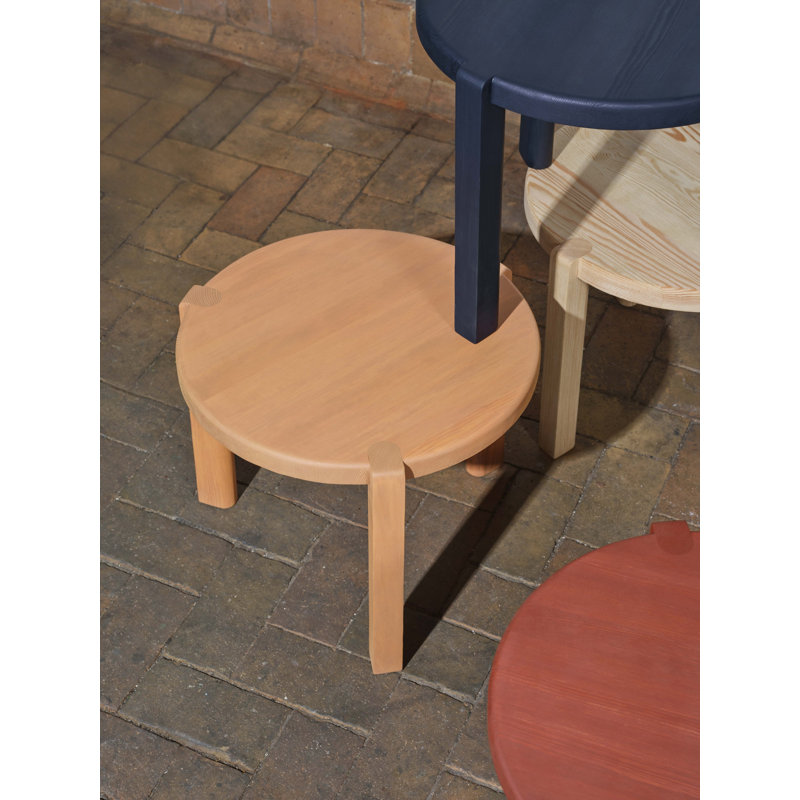 Ragnesminde Solid Wood Coffee Table, Peach