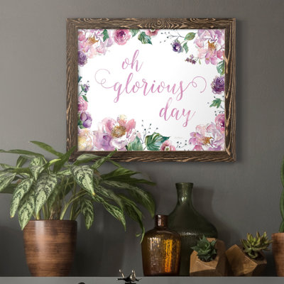 Oh Glorious Day - Reproduction d'art sur papier encadrée