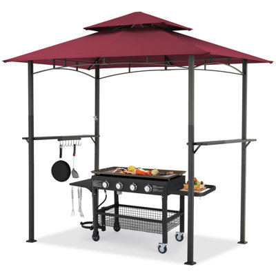 Pavillon de jardin d'extérieur 8 x 5 pi avec 2 niveaux
