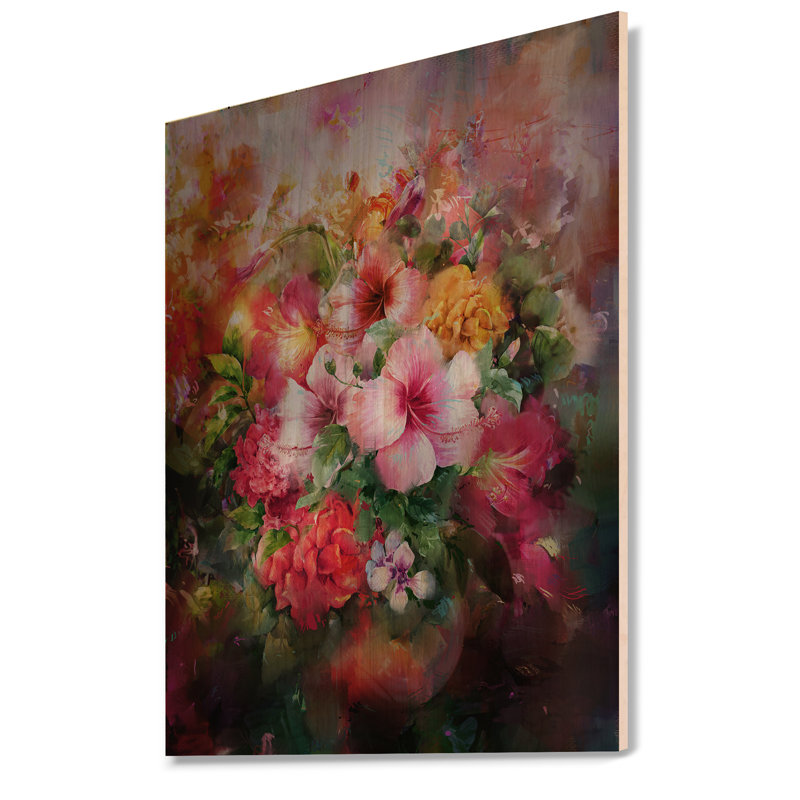 Fleurs de jardin Wasay, L 12 po x H 20 po x P 1 po, Bois de pin