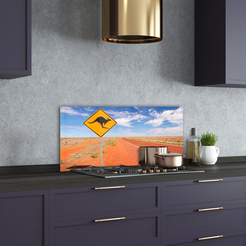 Goulette 50cm W x 100cm L Glass Peel and Stick Panel