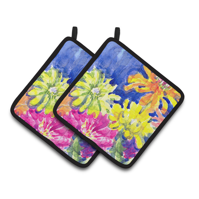 Cuisinier poignée de fleurs east urban home
