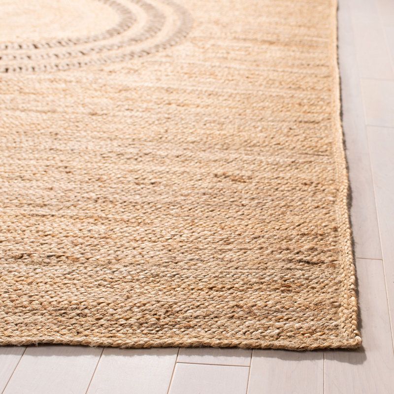 Tapis en jute tissé à la main Robs, Rectangulaire 3 pi x 5 pi