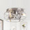 Ventilateur de plafond encastré en cage 12,2 po avec lumières DEL et télécommande Rakestraw