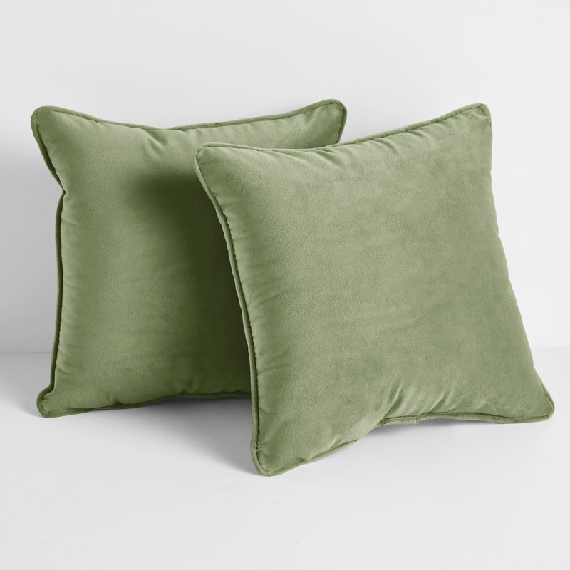 Ensemble de 2 coussins d'intérieur avec cordon Sorra Home, Vert