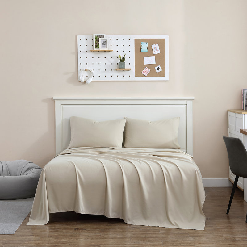 Microfiber Sheet Set, Twin, Tan