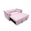 Canapé-lit 2 places escamotable avec port de charge USB, dossier réglable à 3 positions, causeuse convertible moderne avec panneaux d'accoudoirs élastiques pour le salon et la chambre d'amis, largeur 68,5 po-129380953