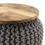Ilkest Solid Wood Accent Stool