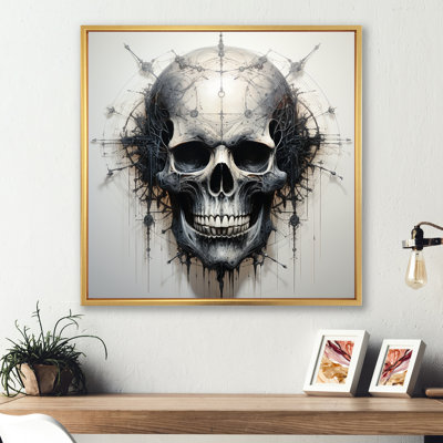 Art du crâne sur toile