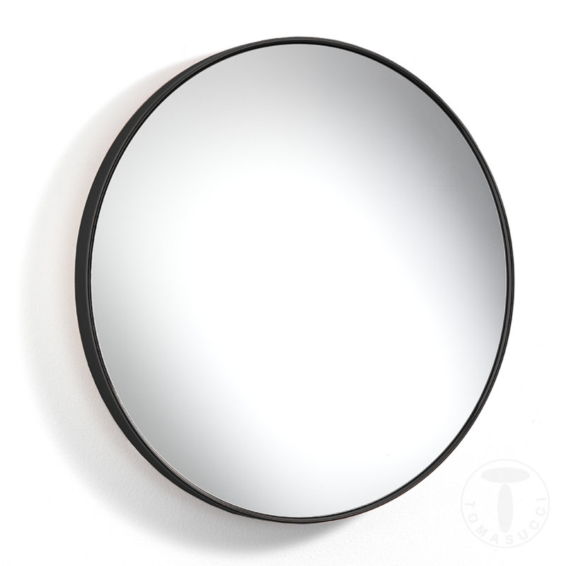 Metal Wall Mirror, Brown
