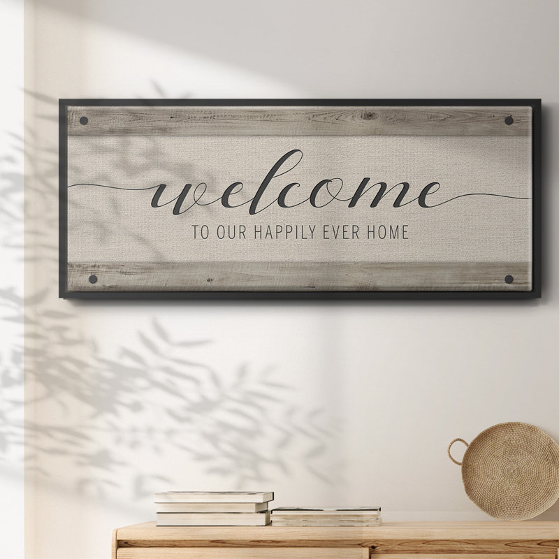 Happily Home- Framed Canvas