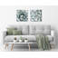 «Soft Botanical Succulents», ensemble de 2 impressions sur toile tendue