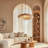 1-Light Pendant Lights Modern White RGB