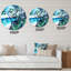 Tropical Beach In Summer Paradise - Horloge murale nautique et côtière-60328551