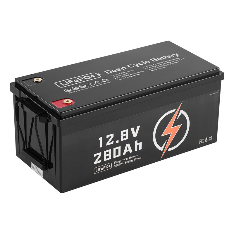 2 Pack 12V 280Ah Lifepo4 Battery, Up To 15000 Cycles, Deep Cycle Lithium Iron Phosphate Battery With Built-In BMS, Low Temp Protection, 10 Years Lifetime, For Solar Off-Grid Home Energy Storage