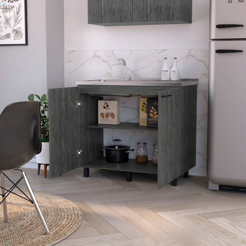 Lavabo et armoire Smokey Oak