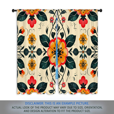 Paire de rideaux obscurcissant en polyester Kristifer