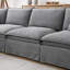 Canapé modulaire avec repose-pieds 125,5 po Brinsley-768528030
