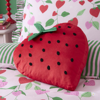 Floral Red Cushion