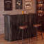 Table de bar à vin 63 pouces Home Bar, Bistro, rustique brun-1629107123