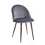 Chaise d'appoint rembourrée en velours H 18,5 po Domonik-951618113-1006577193