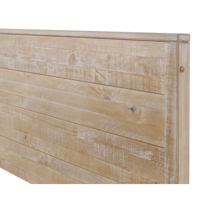 Lanora Solid Wood Panel Bed