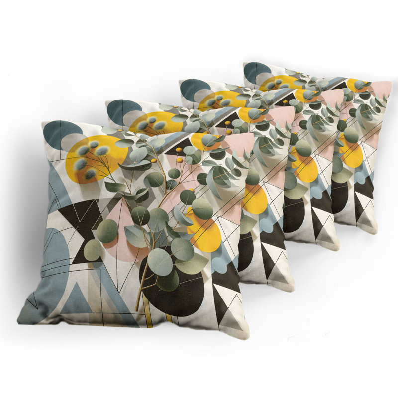Fabric Reversible Throw Pillow, 24"H x 24"W