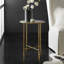 Modern History Glass End Table