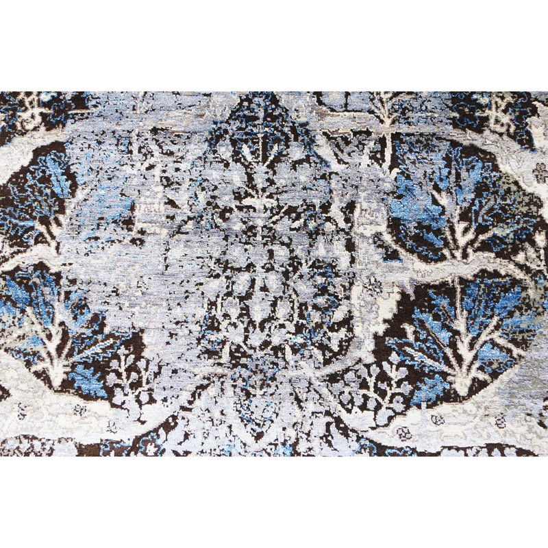 Tapis rectangulaire noué à la main, Rectangulaire 8 pi x 10 pi