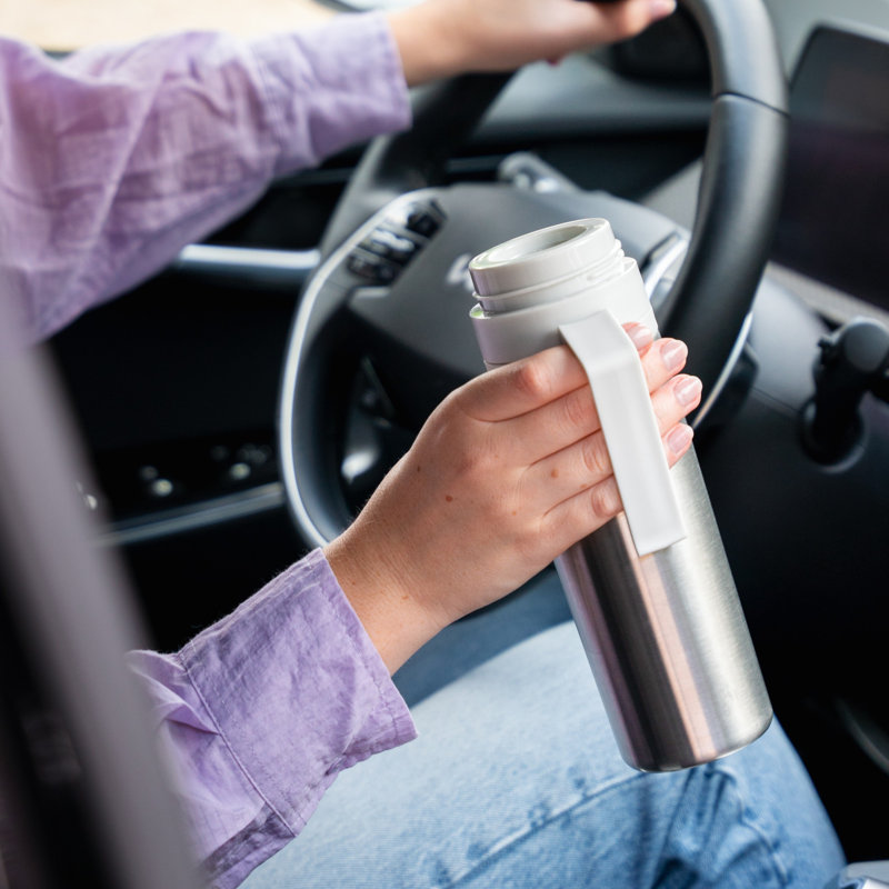 Brabantia Make & Take Insulated Flask, 0.5L, Light Gray