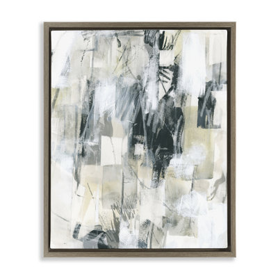 «Grey Layered Restless Shapes Floater», art mural par June Erica Vess