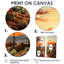 Silhouette de cactus orange - lever de soleil sur toile orange-114710952-114710953-114710954