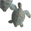 Décoration murale bleu tortue patinée Bilbania