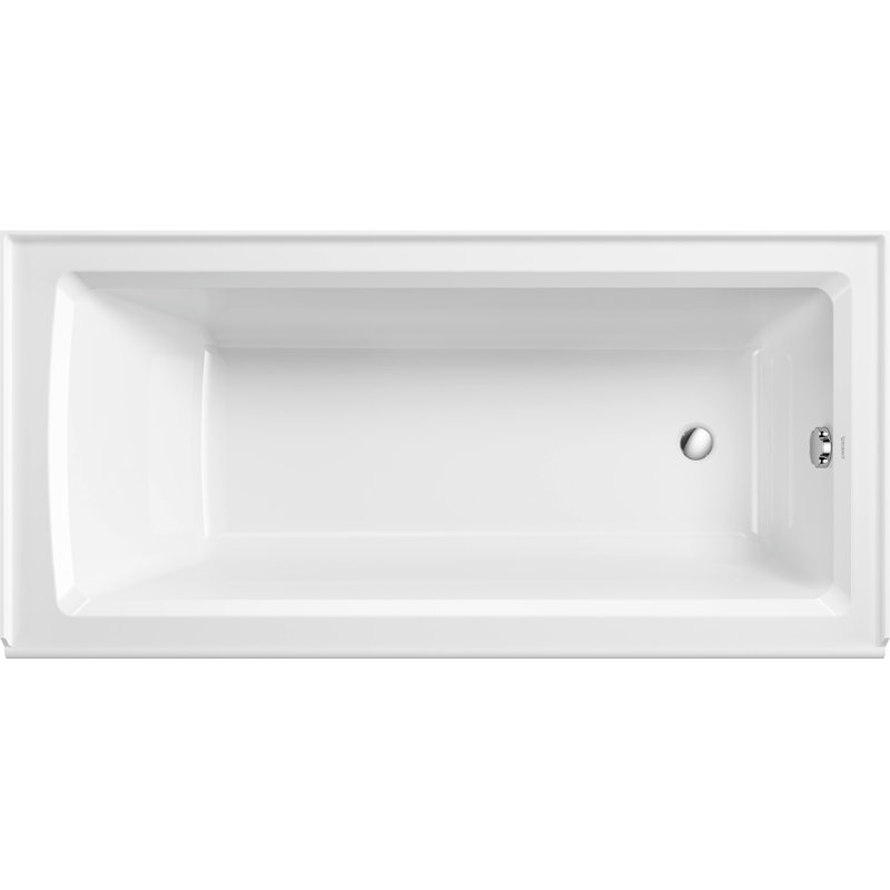 Duravit Architec 66" x 32'' Alcove Soaking Bathtub, Right