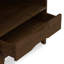 Bibliothèque Harper en bois massif de style Mid-Century 60 "avec tablettes ouvertes et pieds fuselés-1334406717