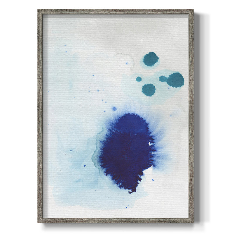«Spare Blue I», reproduction encadrée - bois massif, H 30 po x l 24 po