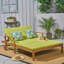Double chaise longue de patio avec coussin-1442024950
