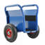 Chariot à panneau robuste, chariot à dalle, deux jolies poignées, pneus en caoutchouc solide de 10 po, super poids de 1000 lb, mouvement tout-terrain pour les panneaux de gypse épais et le matériau de la porte (bleu)-125784062