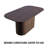 Chiho Dining Table with Thick Top & Vertical Striped Legs-114264813
