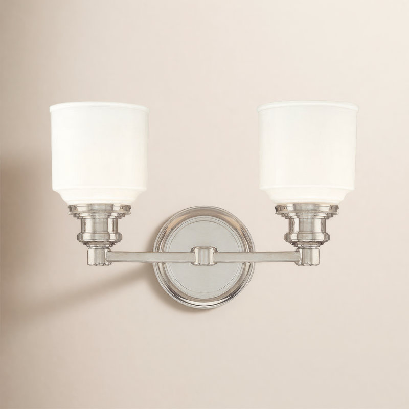 Éclairage pour meuble-lavabo 2 lumières Windham, Nickel poli