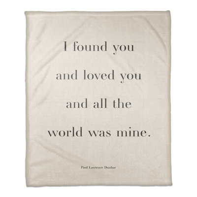 All the World Was Mine Throw Blanket