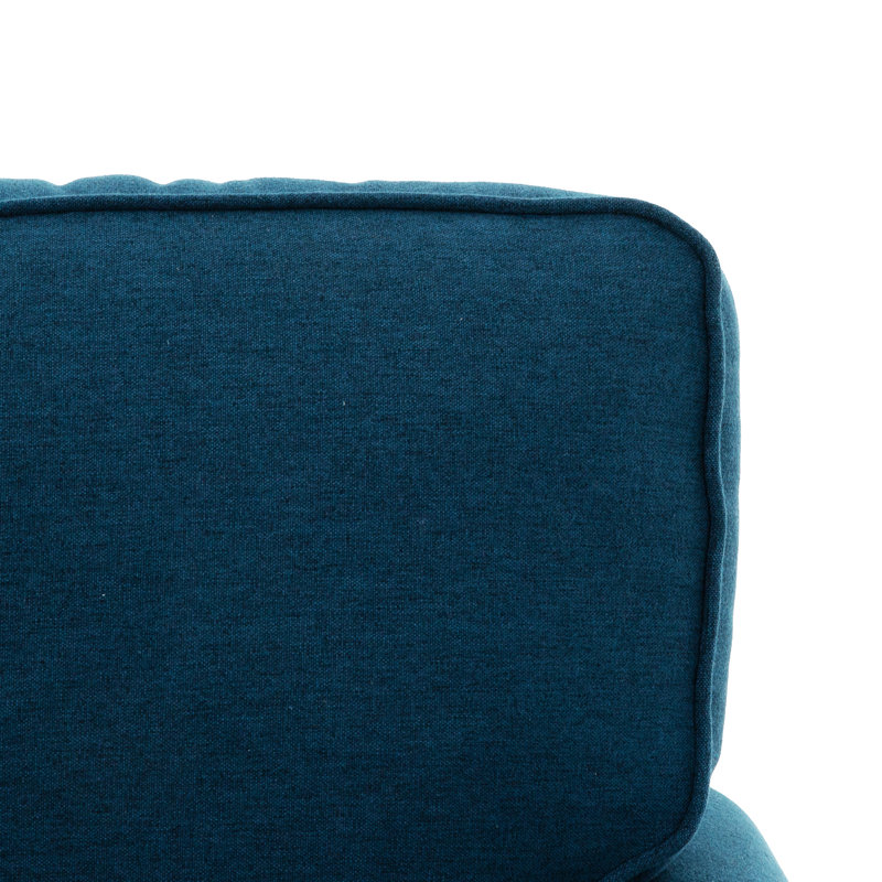 Apputhurai 80 in. Blue Queen Sleeper Sofa with USBs/Outlets
