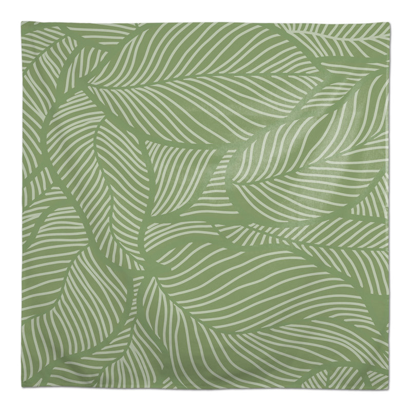 Square Polyester Tablecloth, Light Green