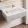 Whitehaus Collection 26" Rectangular Wall Mount Basin With Faucet Drilling And Rear Centre Drain Location