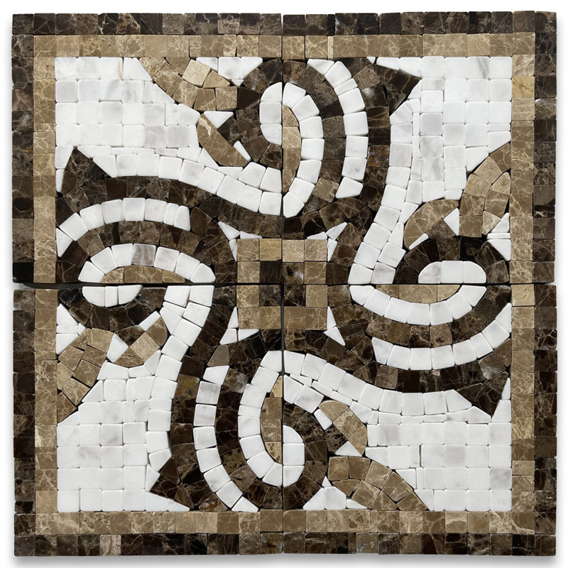 5" x 5" Marble Mosaic Wall & Floor Tile