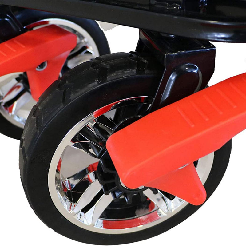 Push & Pull Utility Folding Wagon With Removable Canopy