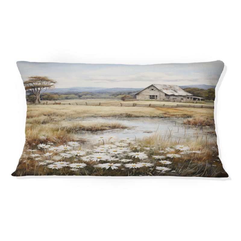 Coussin Farmhouse Quiet Retreat I - Farm, H 12 po x l 20 po, Rectangulaire