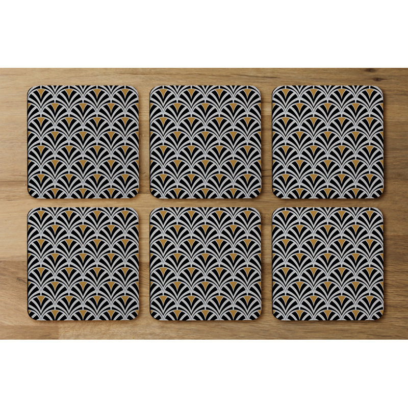 Square 6 Piece Coaster Set