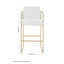 Wicksham Upholstered Counter Stool with Metal Frame