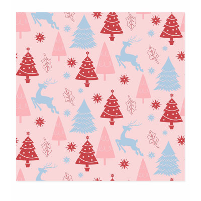 «Holiday Holiday Christmas Tree IV», reproduction d'art moderne sans cadre